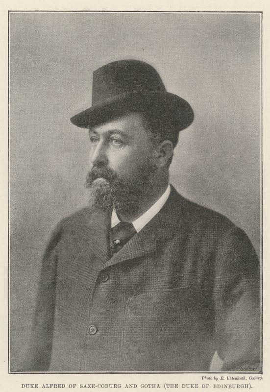 hertug Alfred av Saxe-Coburg og Gotha, hertugen av Edinburgh av English Photographer