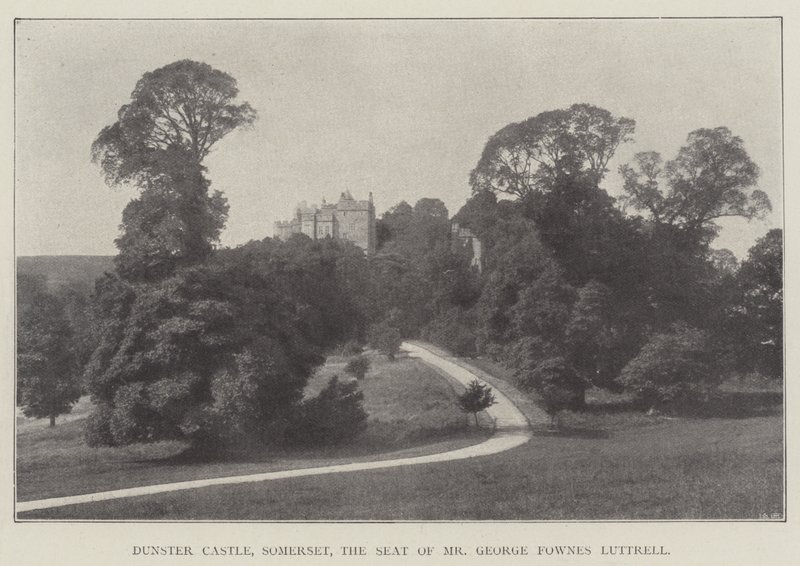 Dunster Castle, Somerset, setet til Mr George Fownes Luttrell av English Photographer