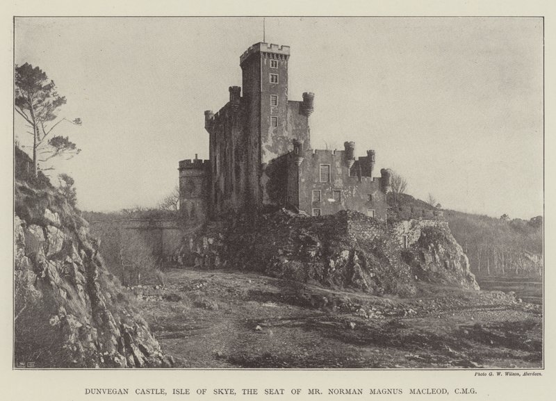 Dunvegan Castle, Isle of Skye, setet til Mr Norman Magnus Macleod, CMG av English Photographer