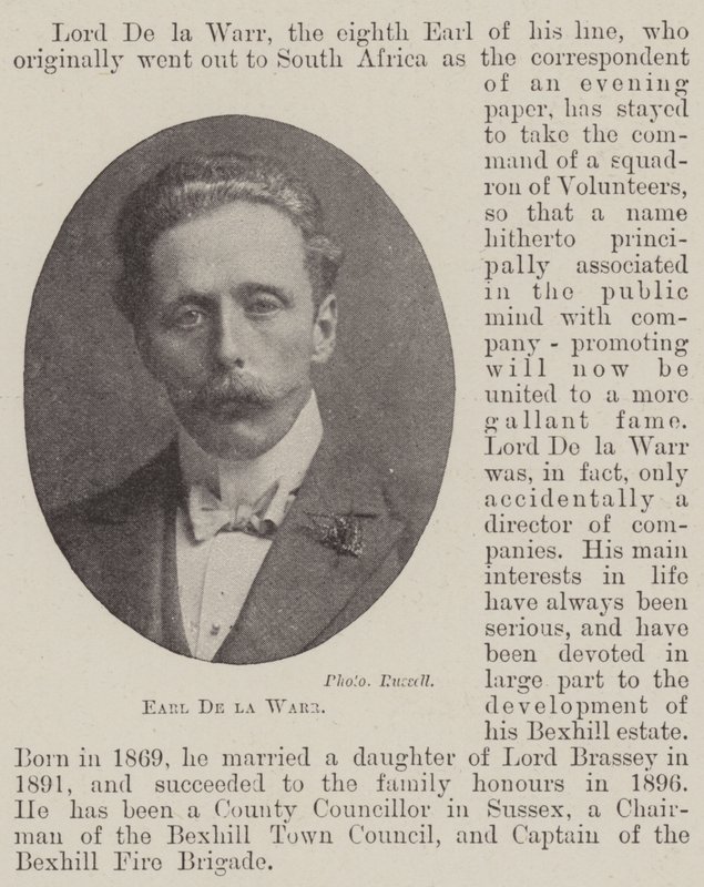 Earl De la Warr av English Photographer