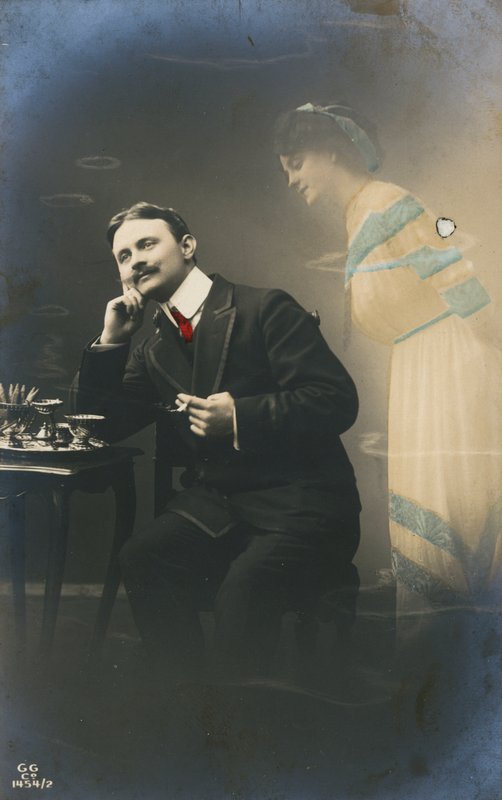Edwardiansk postkort av English Photographer