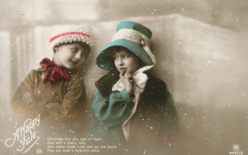 Edwardiansk postkort av English Photographer