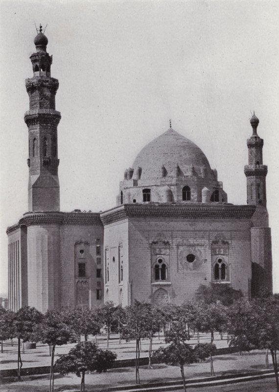 Egypt: Moskeen Sultan Hasan (s/hvitt bilde) av English Photographer
