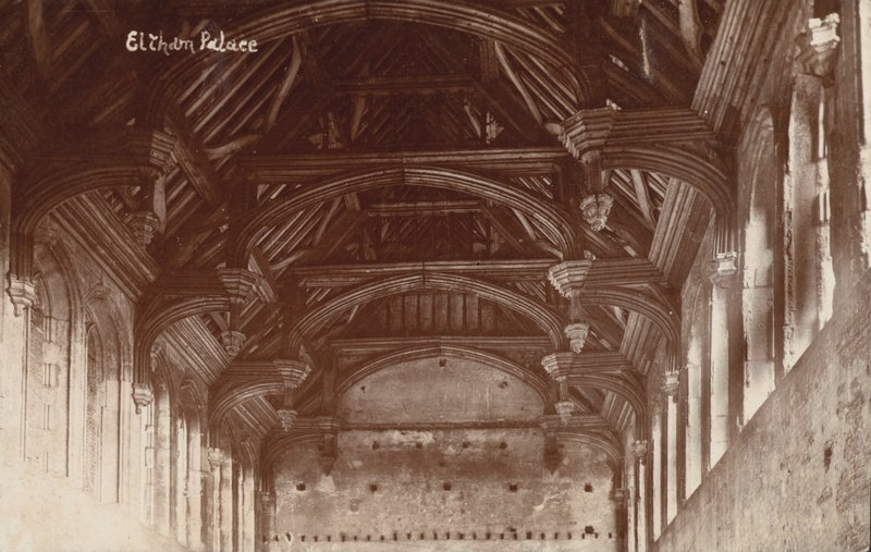 Eltham Palace, tak (s/hvitt bilde) av English Photographer