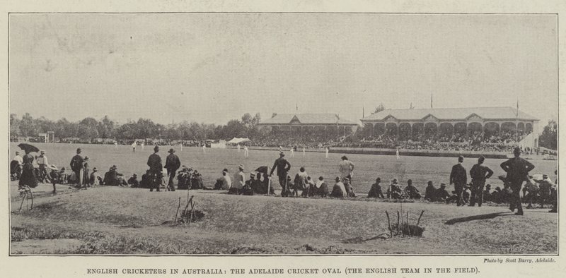 Engelske cricketspillere i Australia, Adelaide Cricket Oval, det engelske laget i feltet av English Photographer