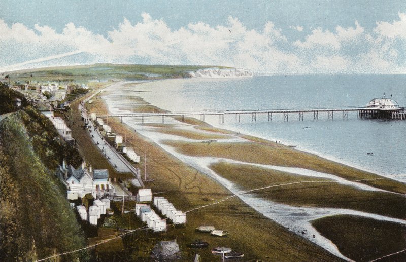 Esplanade, Sandown og Culver Cliff av English Photographer