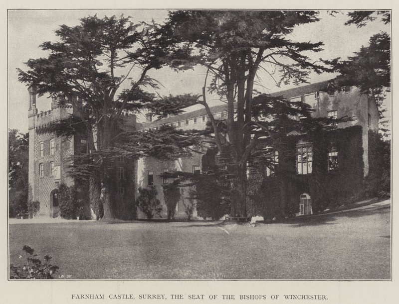 Farnham Castle, Surrey, setet for biskopene av Winchester av English Photographer