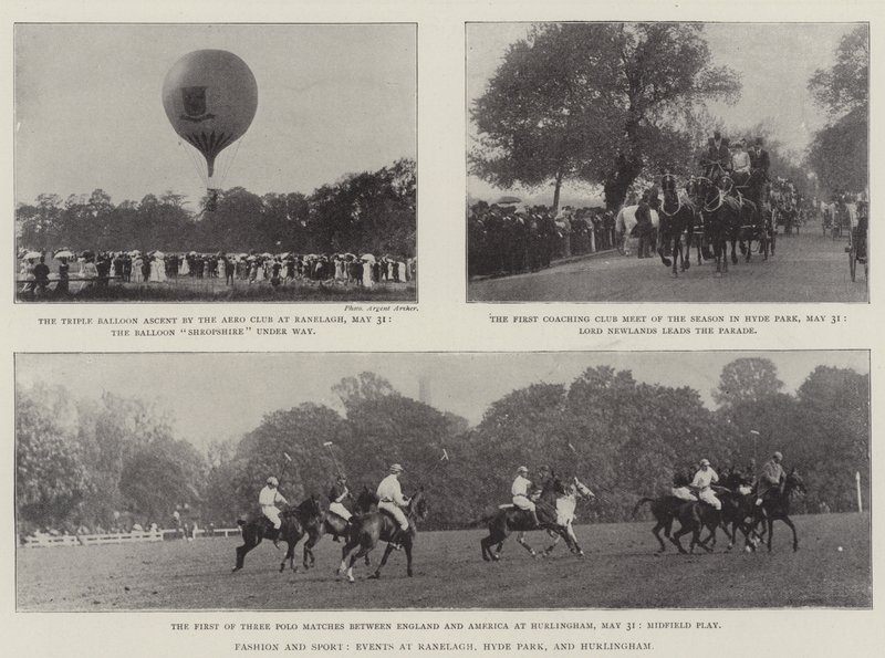 Mote og sport, arrangementer i Ranelagh, Hyde Park og Hurlingham av English Photographer