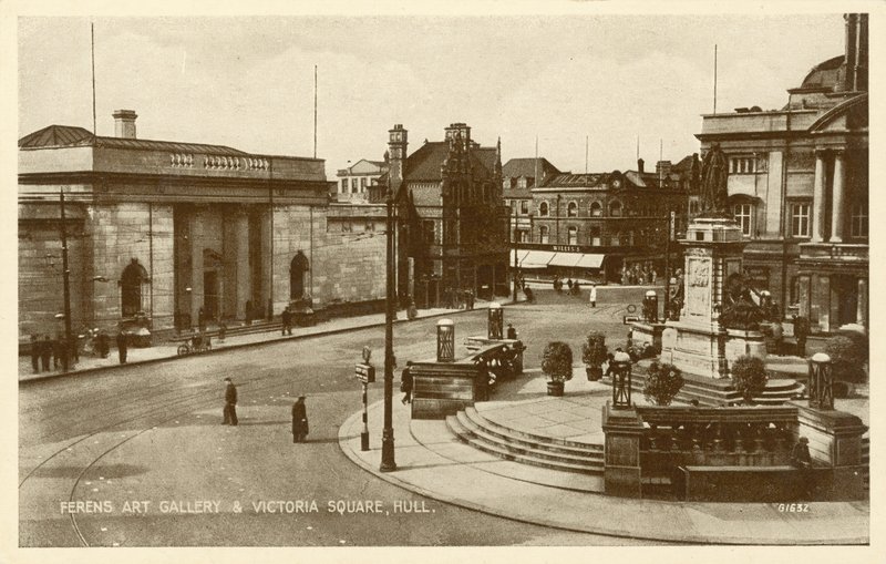 Ferens kunstgalleri, Victoria Square, Hull (s/hv-bilde) av English Photographer