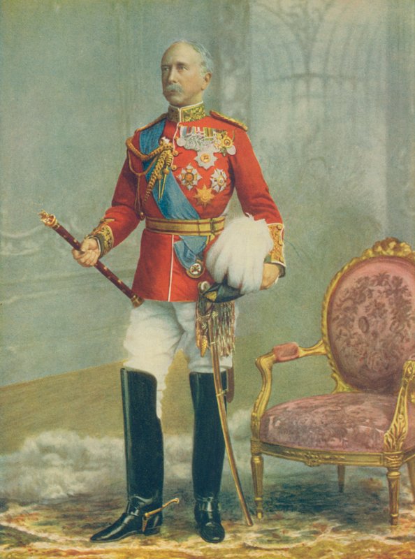 Feltmarskalk Viscount Wolseley, øverstkommanderende for hæren. I den fulle kjolen til en feltmarskalk av English Photographer