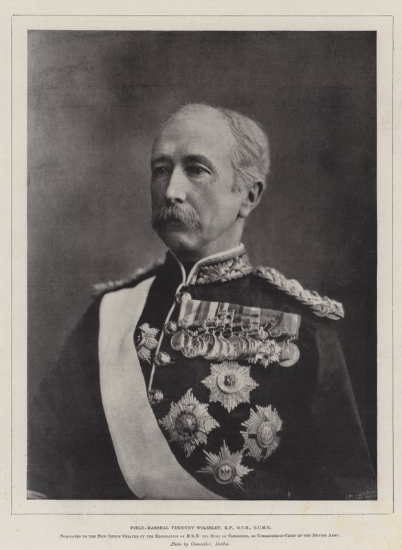 Feltmarskalk Viscount Wolseley, KP, GCB, GCMG av English Photographer