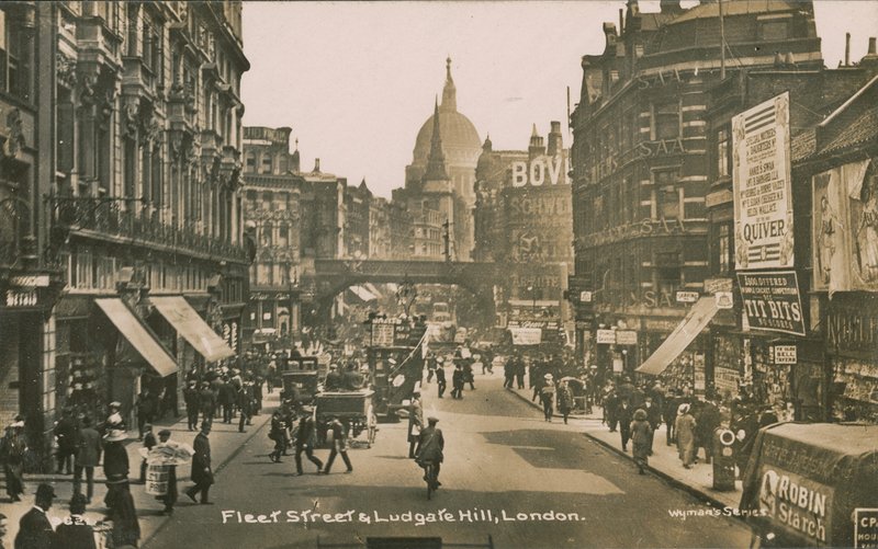 Fleet Street og Ludgate Hill, London av English Photographer