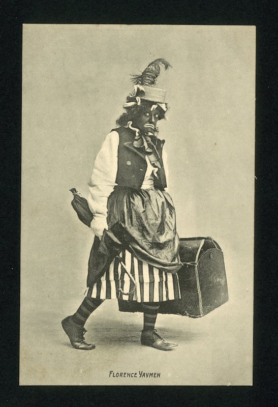 Florence Yaymen , engelsk musikkhallkomiker og danser (s/h-foto) av English Photographer