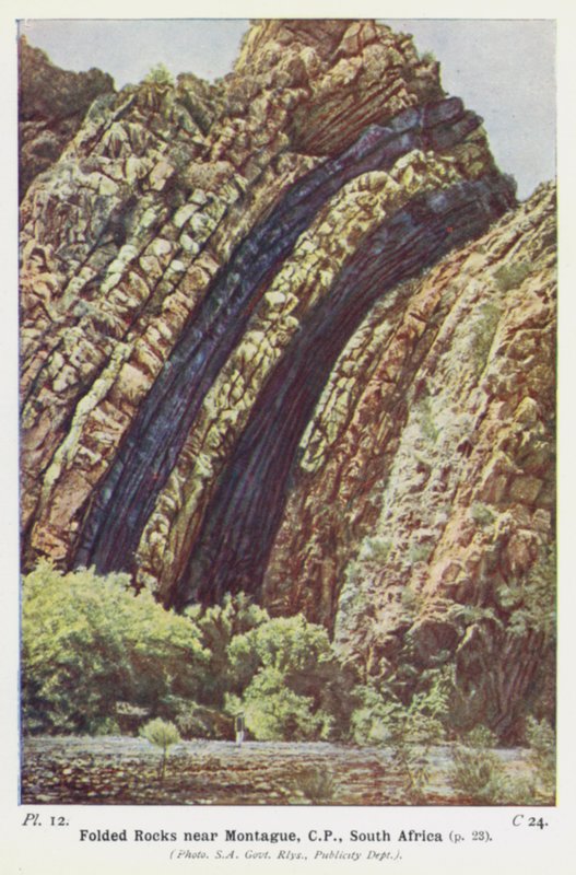 Foldede steiner nær Montague, CP, Sør-Afrika av English Photographer