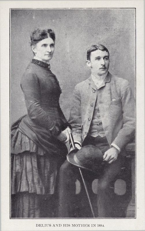 Frederick Delius og moren hans i 1884 av English Photographer
