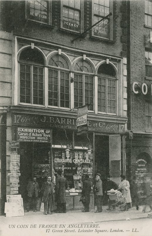 Fransk bokhandel, 17 Green Street, Leicester Square, London av English Photographer