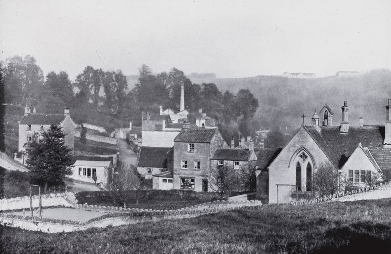 Freshford, viser sanatoriet (s/hvitt-bilde) av English Photographer