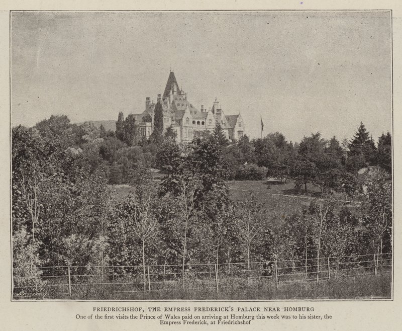 Friedrichshof, keiserinne Fredericks Palace nær Homburg av English Photographer