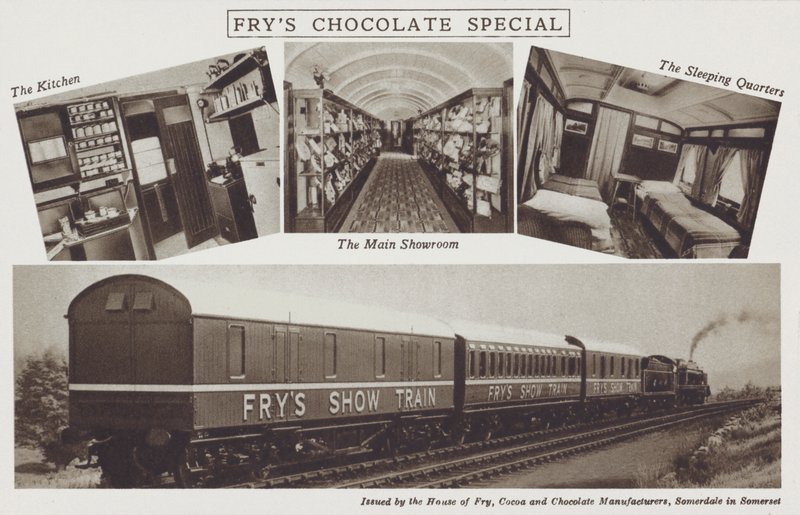 Frys Chocolate Special Train (s/hv-bilde) av English Photographer