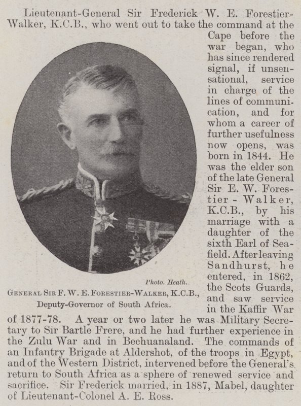 General Sir F W E Forestier-Walker, KCB, viseguvernør i Sør-Afrika av English Photographer