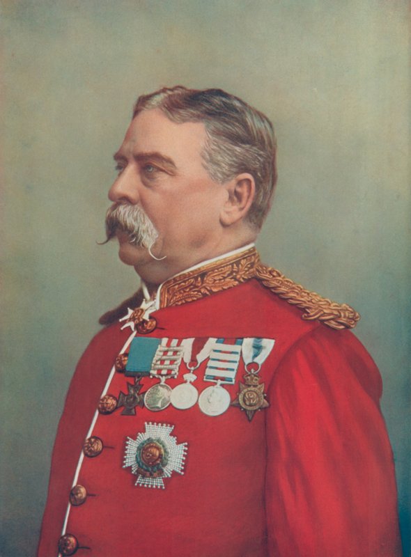 General Sir Hugh Gough. Keeper of the Jewels, Tower of London av English Photographer