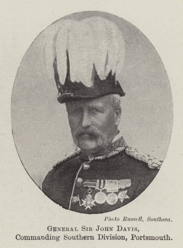 General Sir John Davis, kommanderende Southern Division, Portsmouth av English Photographer