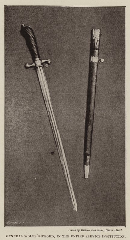 General Wolfes Sword, i United Service Institution av English Photographer