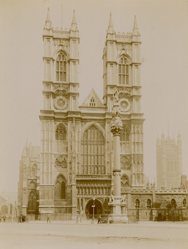 Generell utsikt over Westminster Abbey av English Photographer