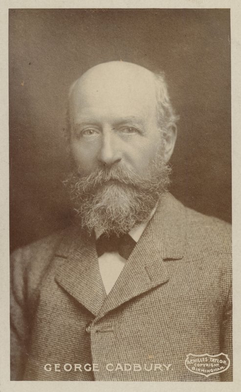 George Cadbury (1839-1922), engelsk sjokoladeprodusent og forkjemper for sosiale spørsmål av English Photographer