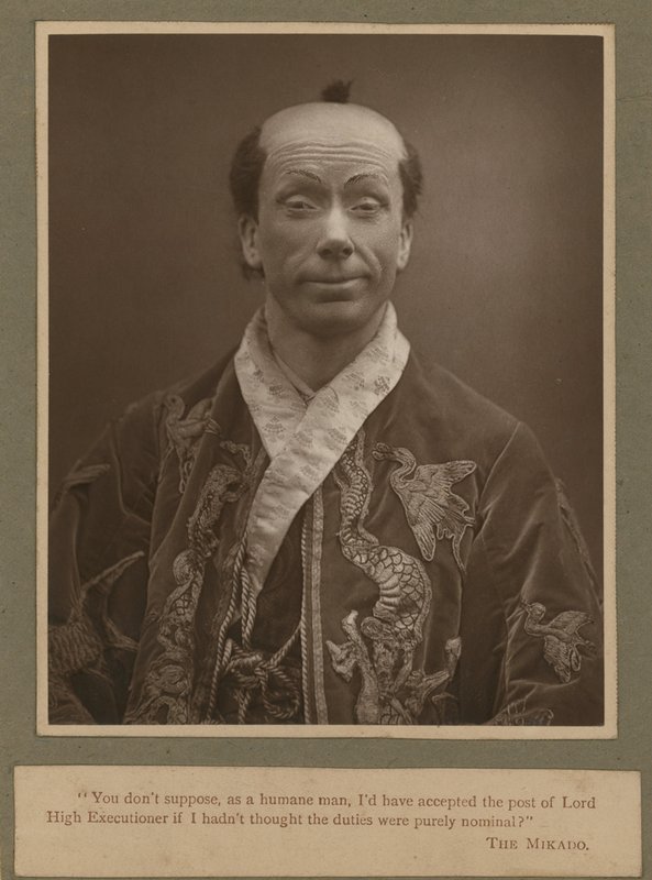 George Grossmith som Ko-Ko i The Mikado av English Photographer