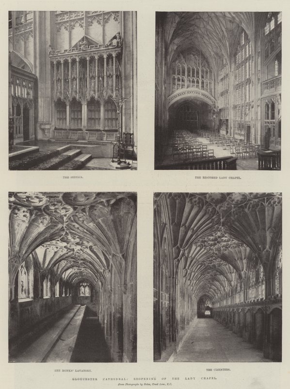 Gloucester Cathedral, Gjenåpning av Lady Chapel av English Photographer