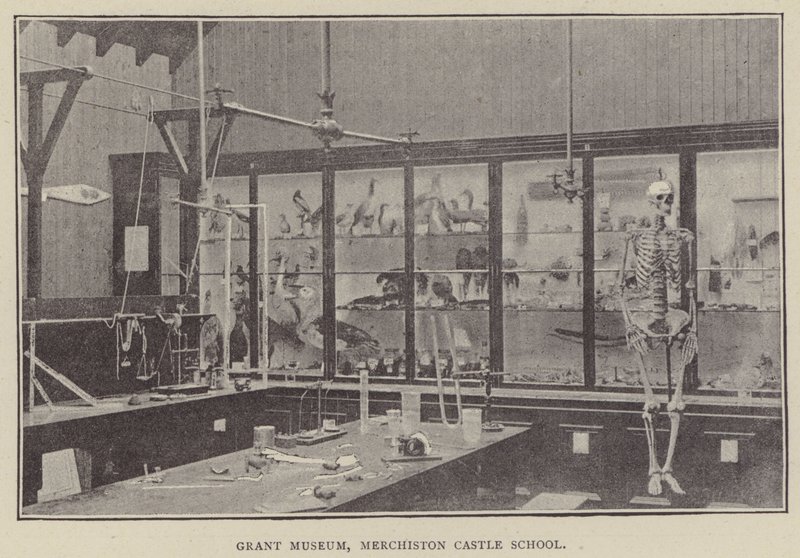 Grant Museum, Merchiston Castle School (gravering) av English Photographer