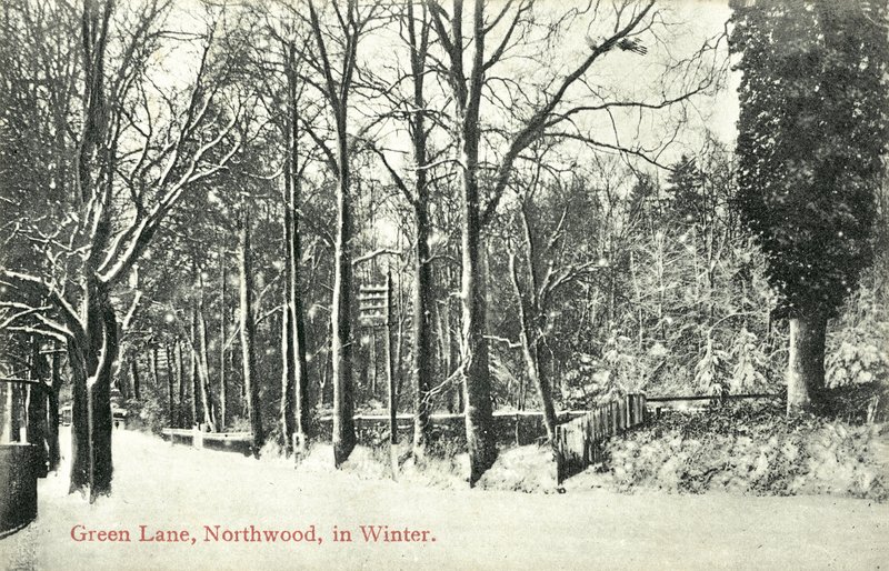 Green Lane, Northwood (s/hvitt bilde) av English Photographer