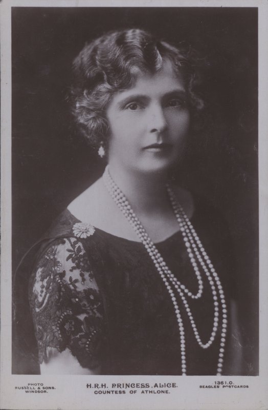 HKH Prinsessen Alice (s/hvitt bilde) av English Photographer