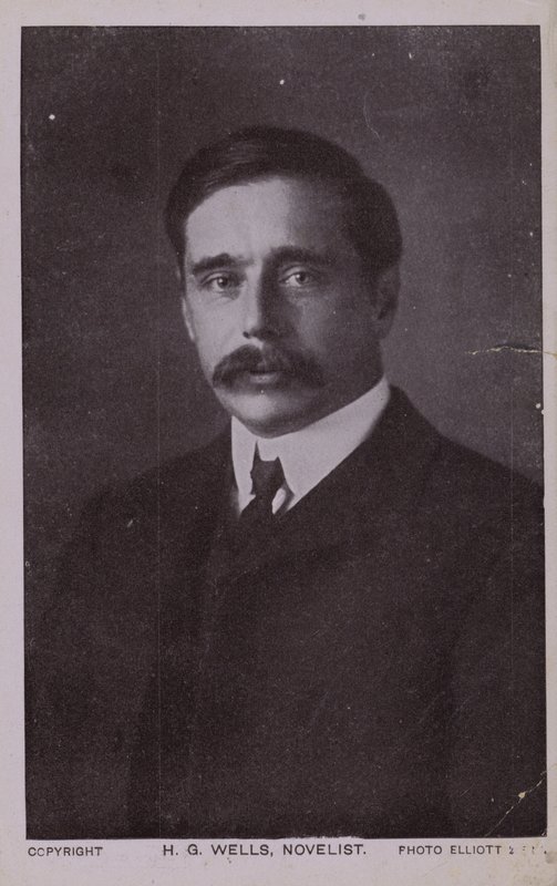 H G Wells (1866-1946), engelsk forfatter av English Photographer