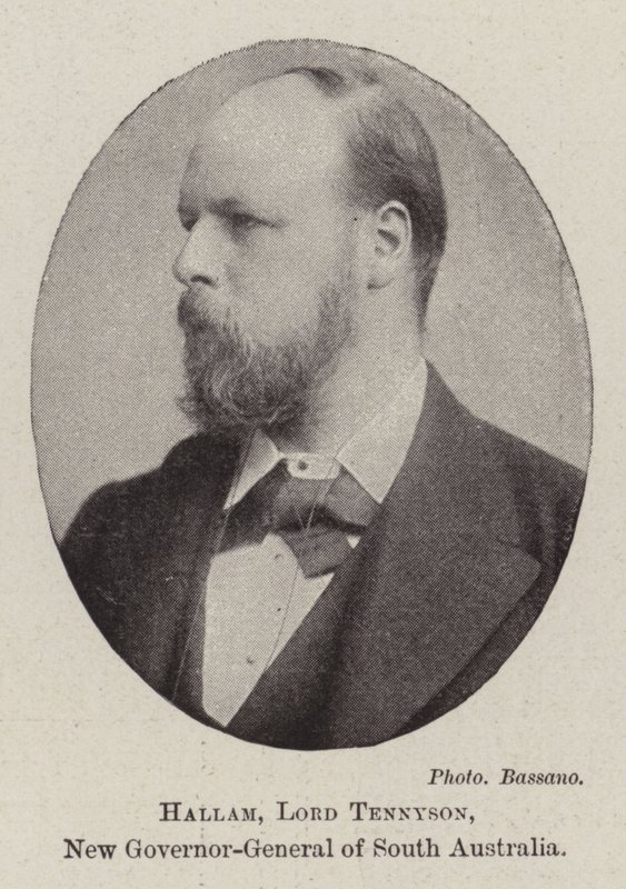 Hallam, Lord Tennyson, ny generalguvernør i Sør-Australia av English Photographer