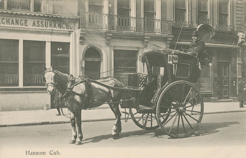 Hansom Cab, London av English Photographer