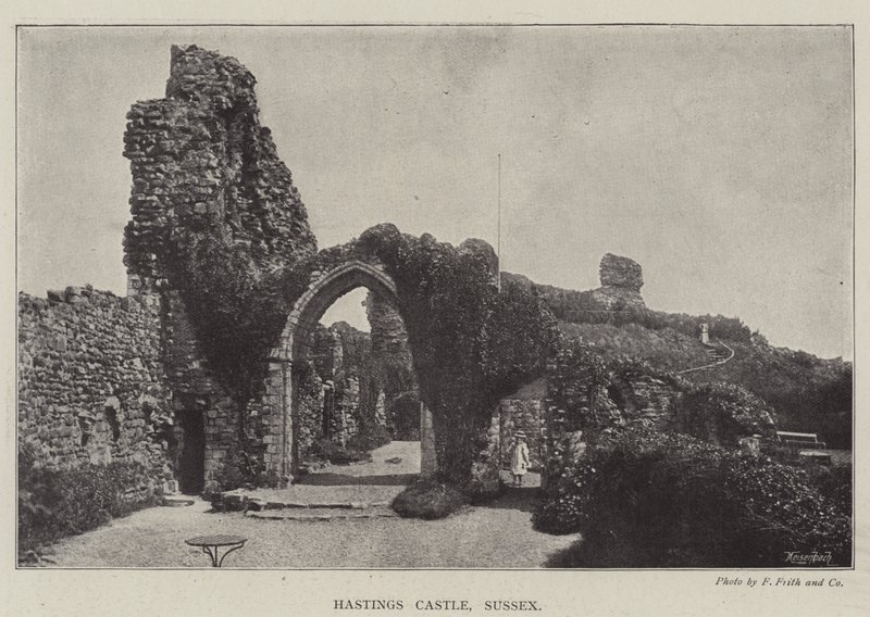 Hastings Castle, Sussex av English Photographer