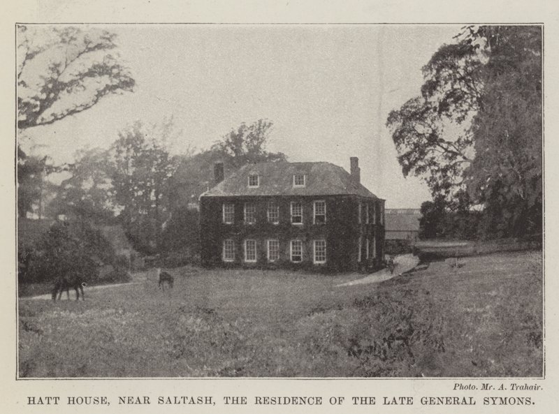Hatt House, nær Saltash, boligen til avdøde general Symons av English Photographer