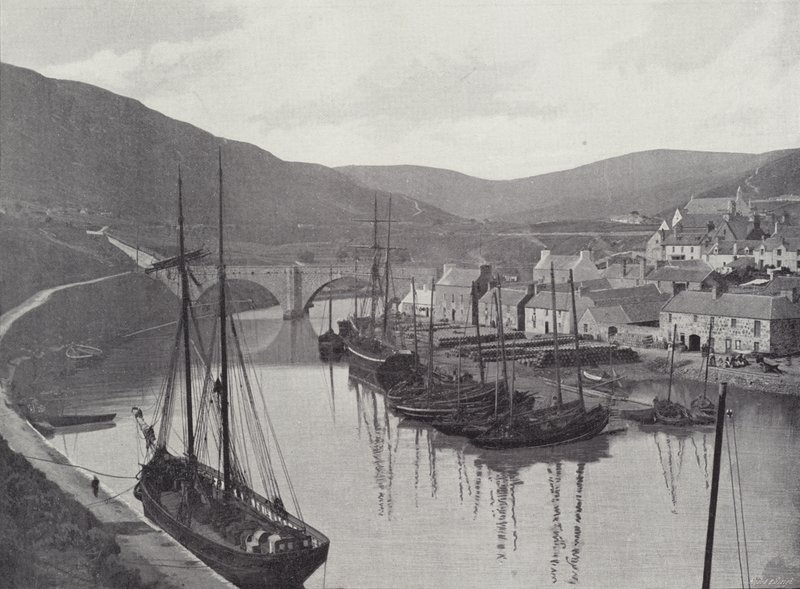 Helmsdale, fra slottet av English Photographer