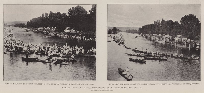 Henley Regatta i kroningsåret, to viktige oppløp av English Photographer