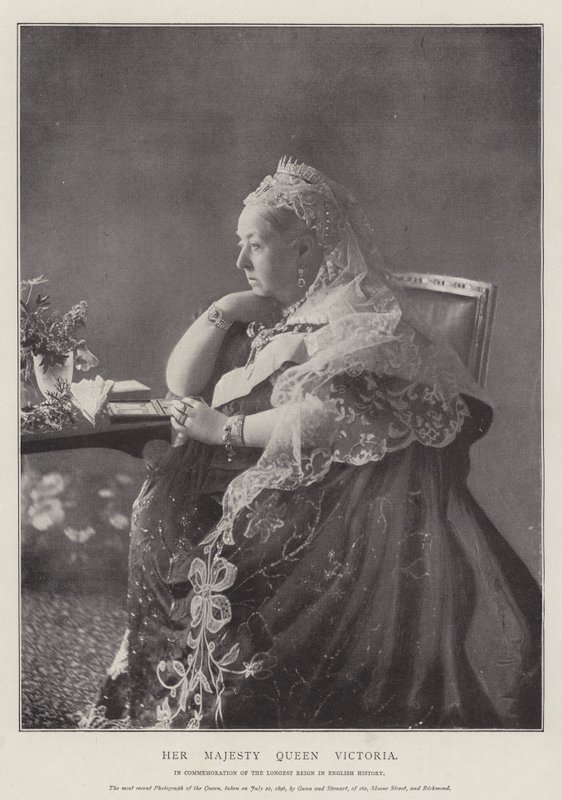 Hennes Majestet Dronning Victoria av English Photographer