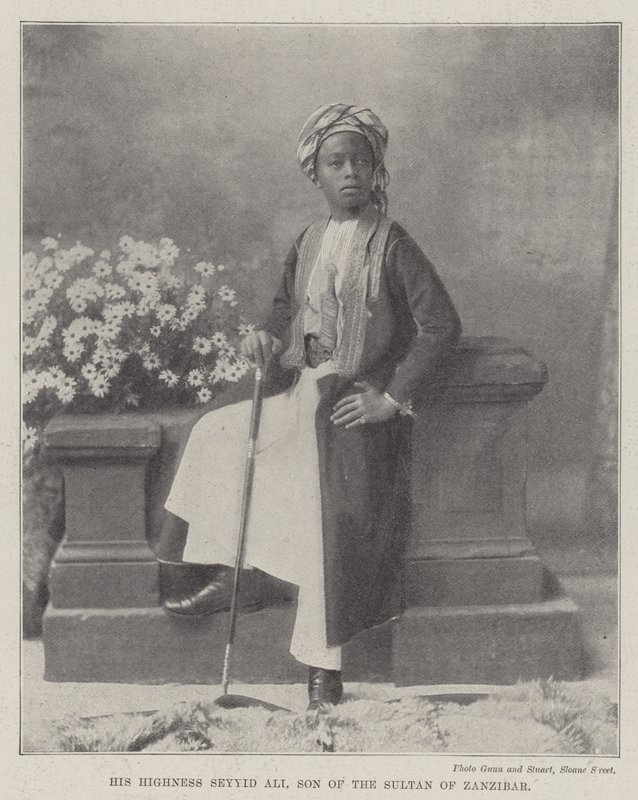 Hans høyhet Seyyid Ali, sønn av sultanen fra Zanzibar av English Photographer