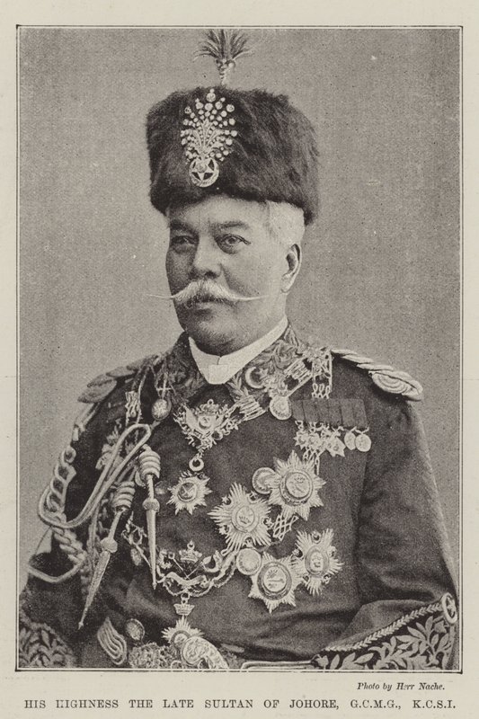 Hans høyhet avdøde sultan av Johore, GCMG, KCSI av English Photographer