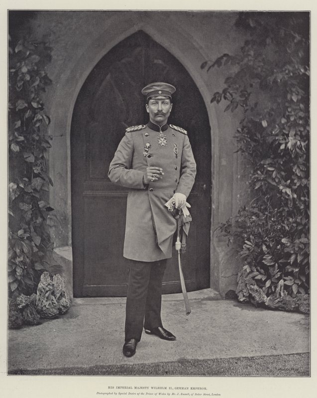 Hans keiserlige majestet Wilhelm II, tysk keiser av English Photographer