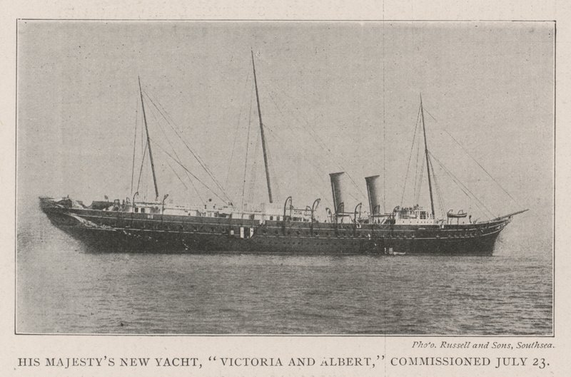Hans Majestys New Yacht, Victoria og Albert, ble tatt i bruk 23. juli av English Photographer