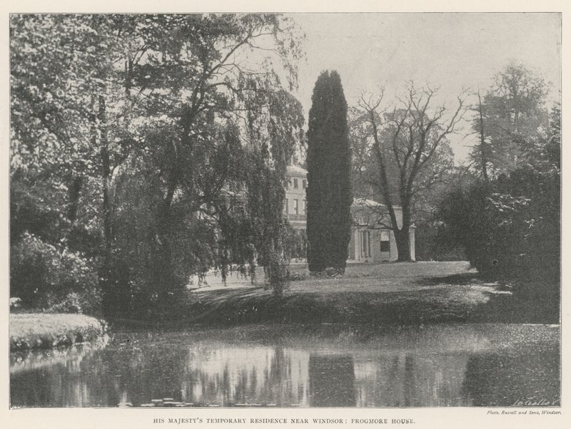 Hans Majestets midlertidige bolig nær Windsor, Frogmore House av English Photographer
