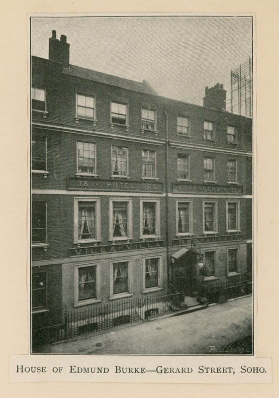 House of Edmund Burke, 37 Gerrard Street av English Photographer
