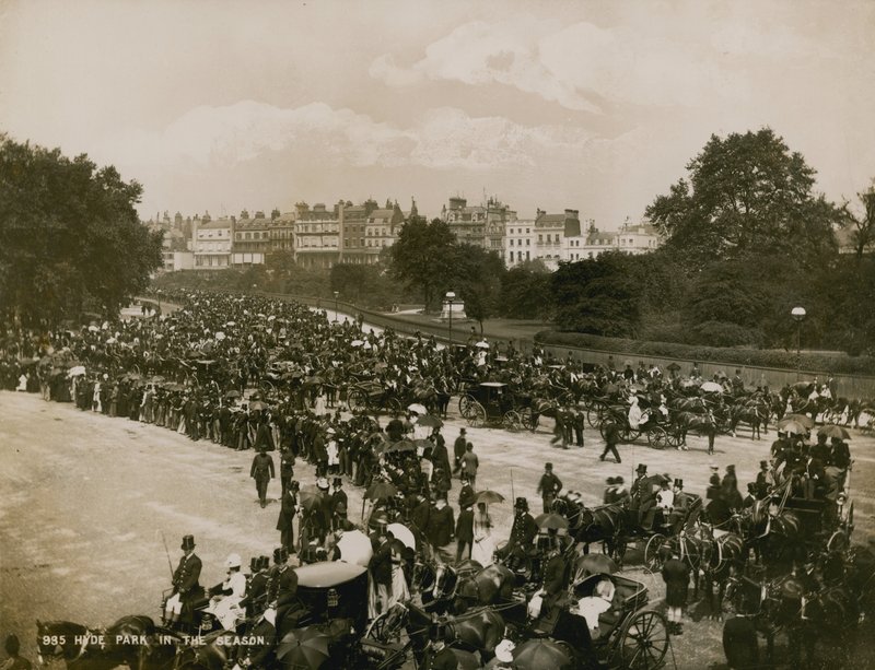 Hyde Park i sesongen, London av English Photographer