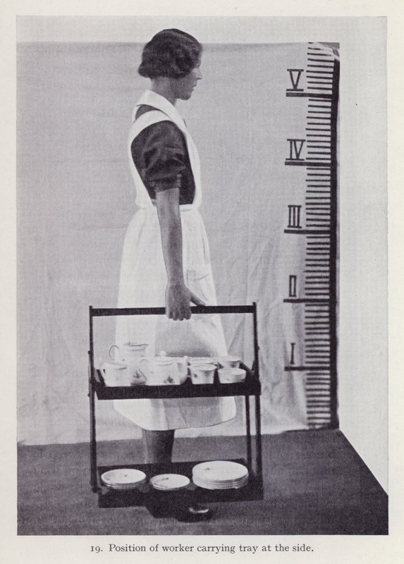 Illustrasjon for Posture in Housework (s/hv-bilde) av English Photographer